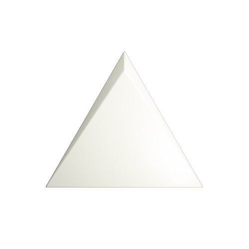 Wandtegel Zyx Triangle Cascade White Matt 15x17 cm Mat Wit 