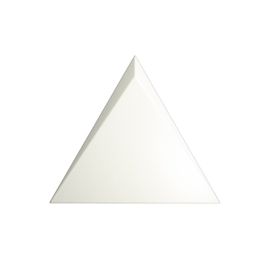 Wandtegel Zyx Triangle Cascade White Matt 15x17 cm Mat Wit