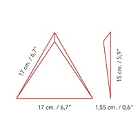 Wandtegel Zyx Triangle Cascade White Matt 15x17 cm Mat Wit