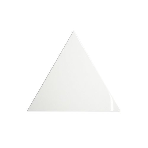 Wandtegel Zyx Triangle Layer White Glossy 15x17 cm Glans Wit 