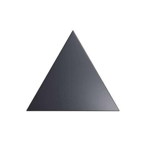 Wandtegel Zyx Triangle Layer Black Matt 15x17 cm Mat Zwart 