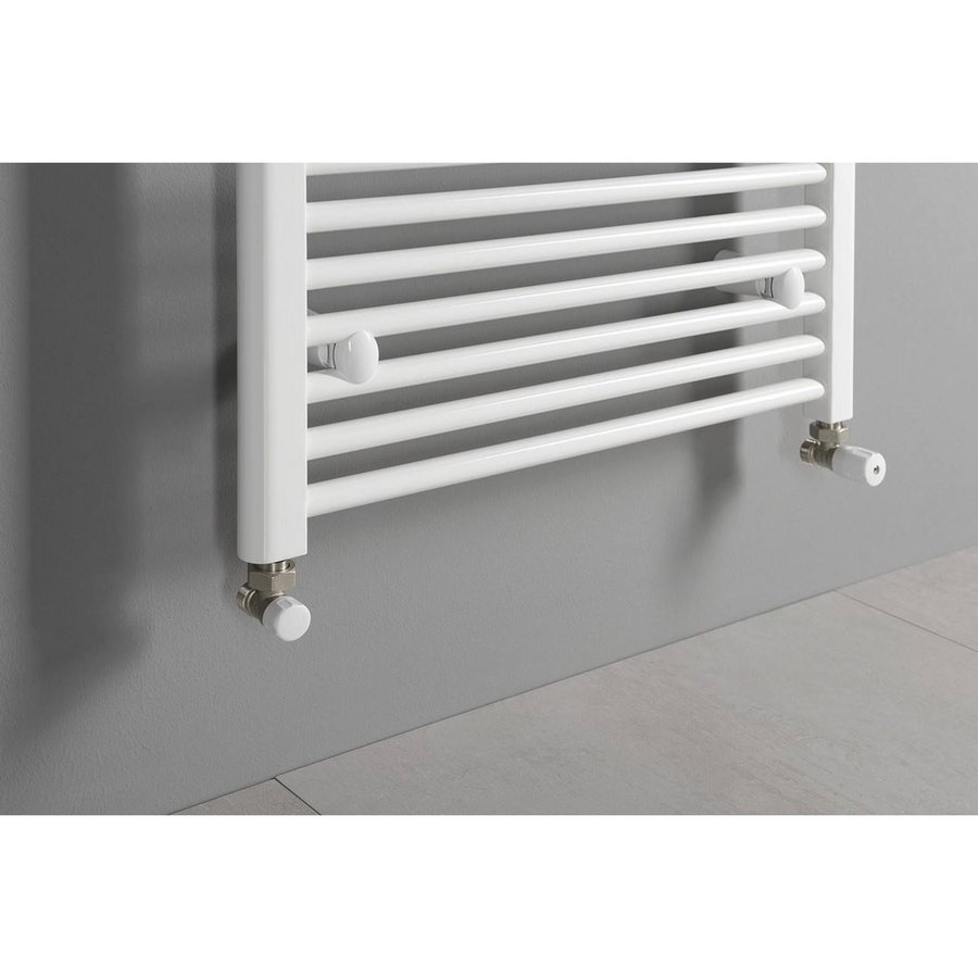 Handdoekradiator Sapho Direct Recht 75x132.2 cm 864W Wit