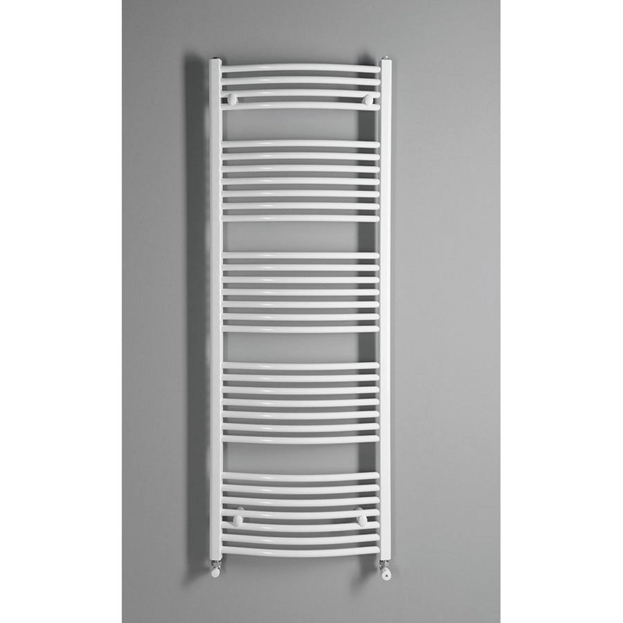 Handdoekradiator Sapho Orbit Gebogen 45x170 cm 732W Wit