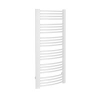 Handdoekradiator Sapho Egeon Gebogen 59.5x123.8 cm Wit