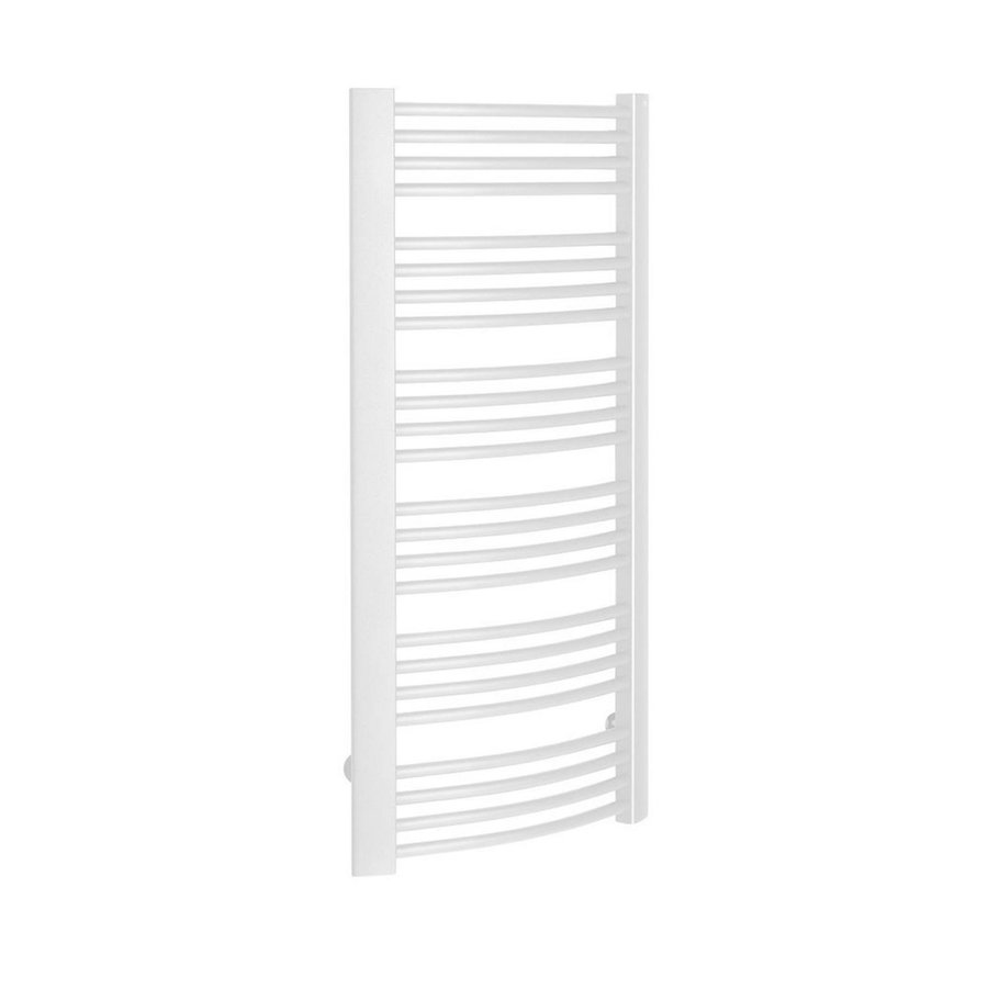 Handdoekradiator Sapho Egeon Gebogen 59.5x123.8 cm Wit