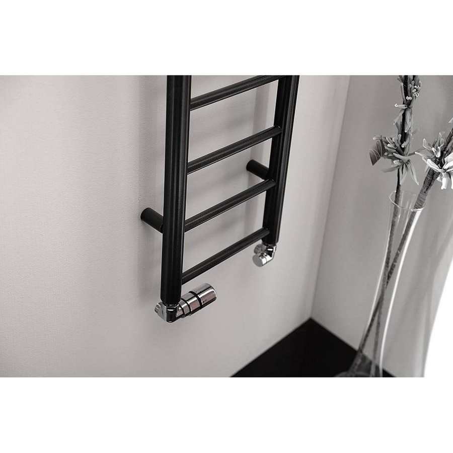 Handdoekradiator Sapho Dina Recht 30x174 cm Metallic Zilver