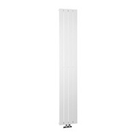 Designradiator Sapho Colonna Recht Middenaansluiting 29.8x180 cm 614W Wit