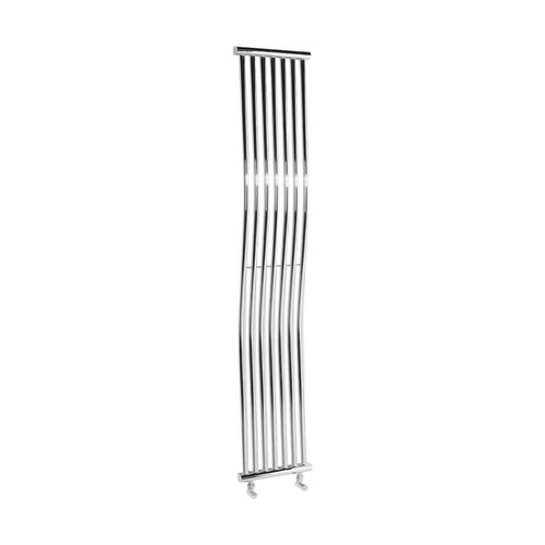 Designradiator Sapho Onda Gebogen 30x170cm 400W Chroom 