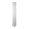 Designradiator Sapho Colonna Recht Middenaansluiting 29.8x180 cm 614W Zilver