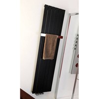 Designradiator Sapho Colonna Recht Middenaansluiting 29.8x180 cm 614W Antraciet