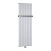 Designradiator Sapho Colonna Recht Middenaansluiting 60.2x180 cm 1205W Zilver