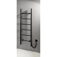 Elektrische Handdoekradiator Sapho Karbo 50x160 cm Zwart