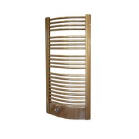 Handdoekradiator Sapho Egeus Gebogen 59.5x115.4 cm 669W Brons