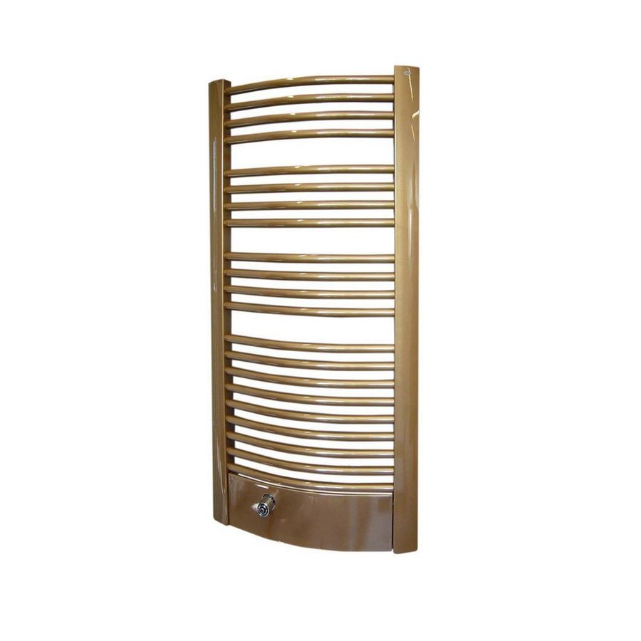 Handdoekradiator Sapho Egeus Gebogen 59.5x115.4 cm 669W Brons