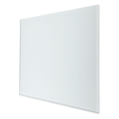 Ventilatierooster Design BWS Ventilatie Vierkant 10cm Vlak Glas Mat Wit 