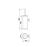 Toiletborstelhouder Plieger Vigo Wandbevestiging 38 cm Mat Zwart