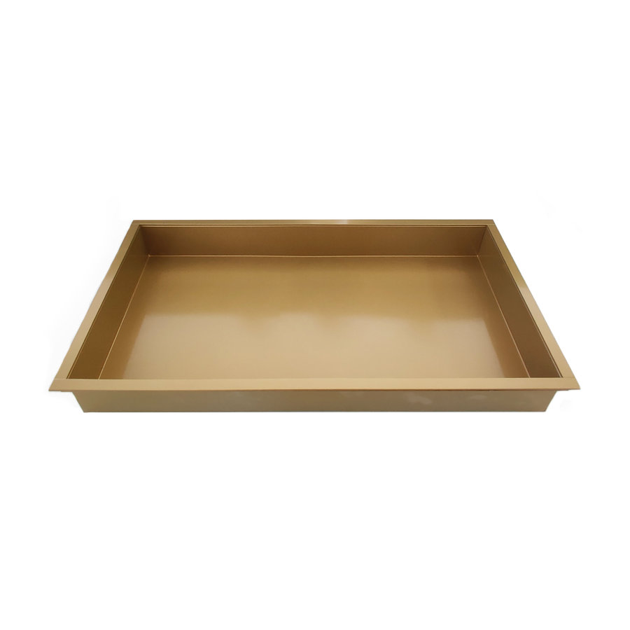 Inbouwnis AQS 30x60x7 cm RVS Goud