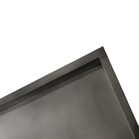 Inbouwnis AQS 30x60x10 cm RVS Black Chrome