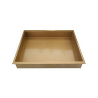 Inbouwnis AQS 30x30x7 cm RVS Goud