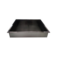 Inbouwnis AQS 30x30x10 cm RVS Black Chrome