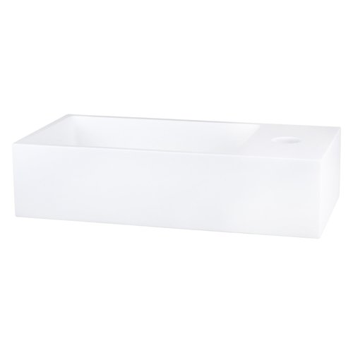 Fontein Differnz Solid Surface 36x18.5x9 cm Wit 