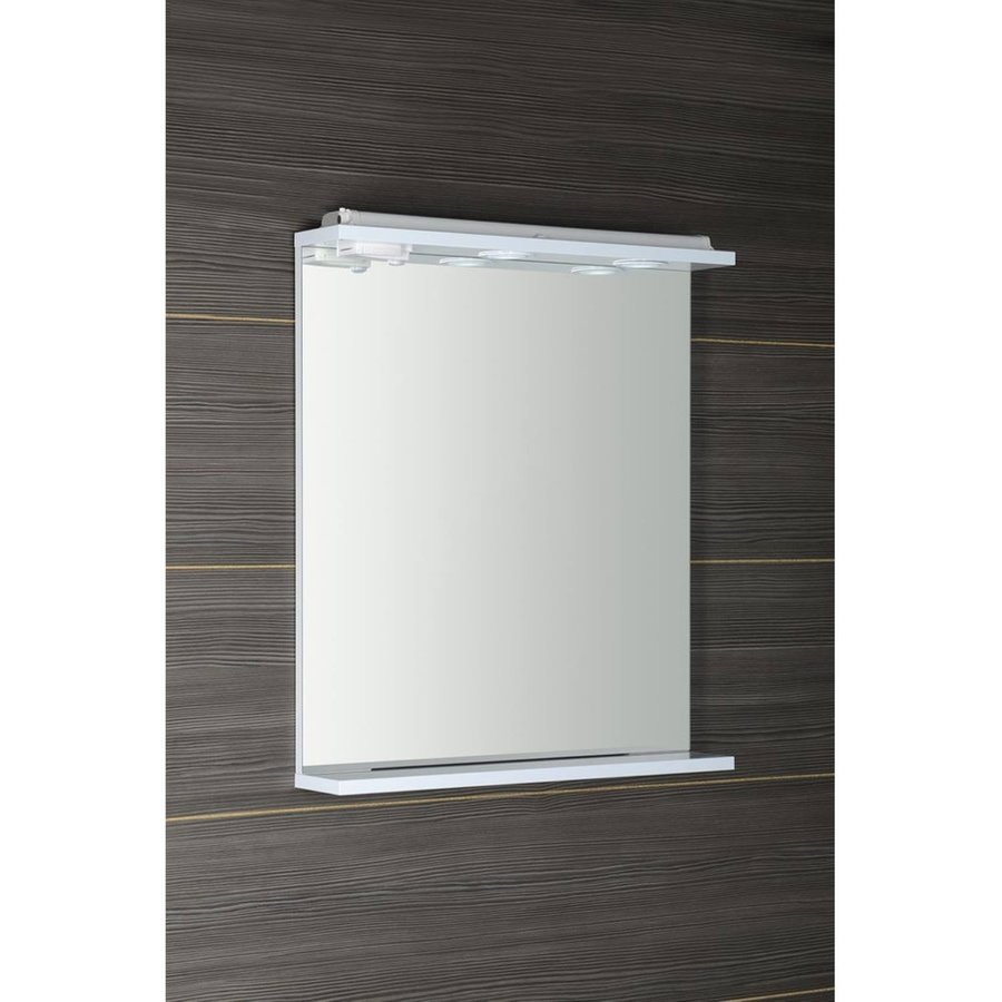 Badkamerspiegel Sapho Korin 60x70x12 cm Incl. Planchet en LED Verlichting / Stopcontact