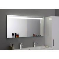 Badkamerspiegel Sapho Breto 120x60.8 cm LED-Verlichting Incl. Planchet