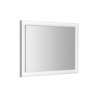 Badkamerspiegel Sapho Flut 60x80 cm LED-Verlichting Omlijsting Wit