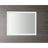 Badkamerspiegel Sapho Flut 90x70 cm LED-Verlichting Omlijsting Wit