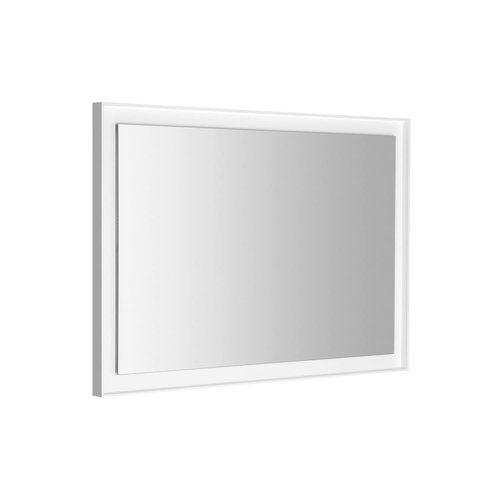 Badkamerspiegel Sapho Flut 100x70 cm LED-Verlichting Omlijsting Wit 