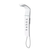 Douchepaneel Sapho Luk 130x25 cm Thermostatisch Hoekgemonteerd Wit