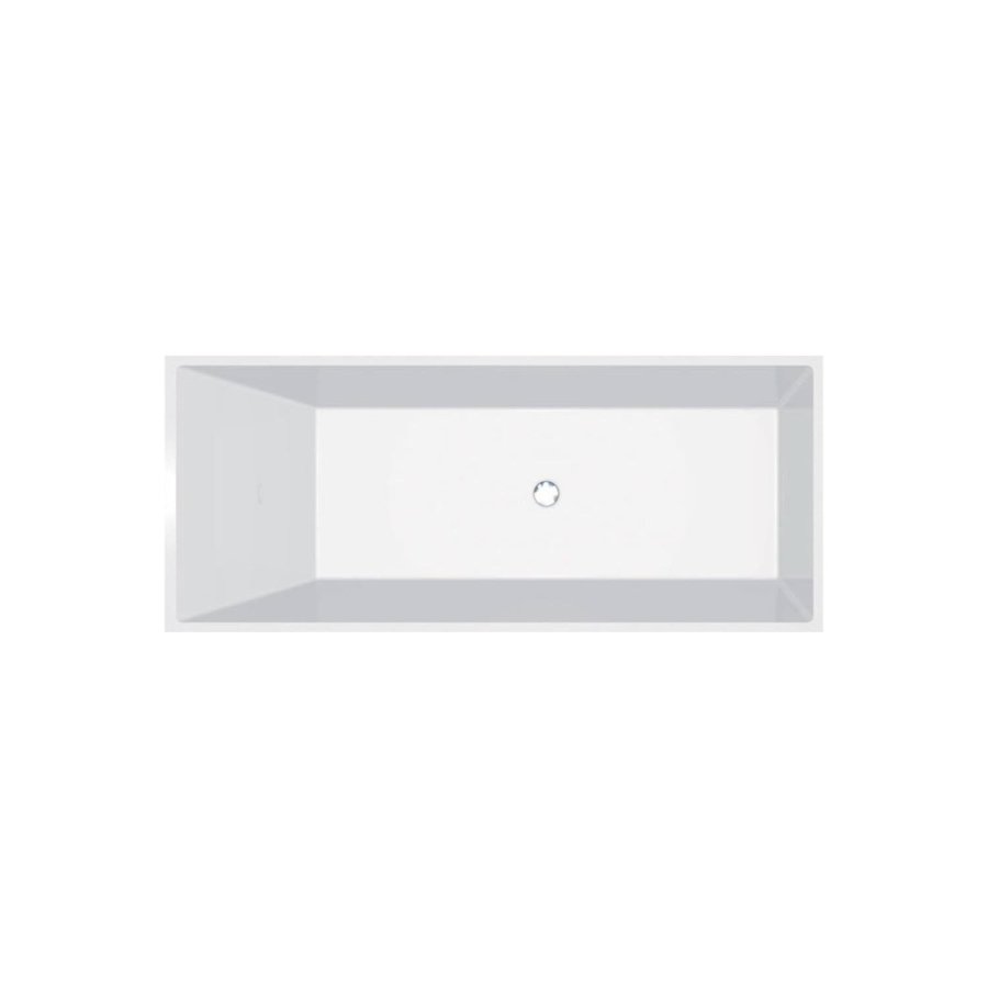 Vrijstaand Bad Sapho Herhis Marmer 170x72x63 cm Wit