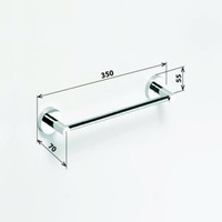 Handdoekhouder Sapho X-Round Hangend 35 cm Chroom