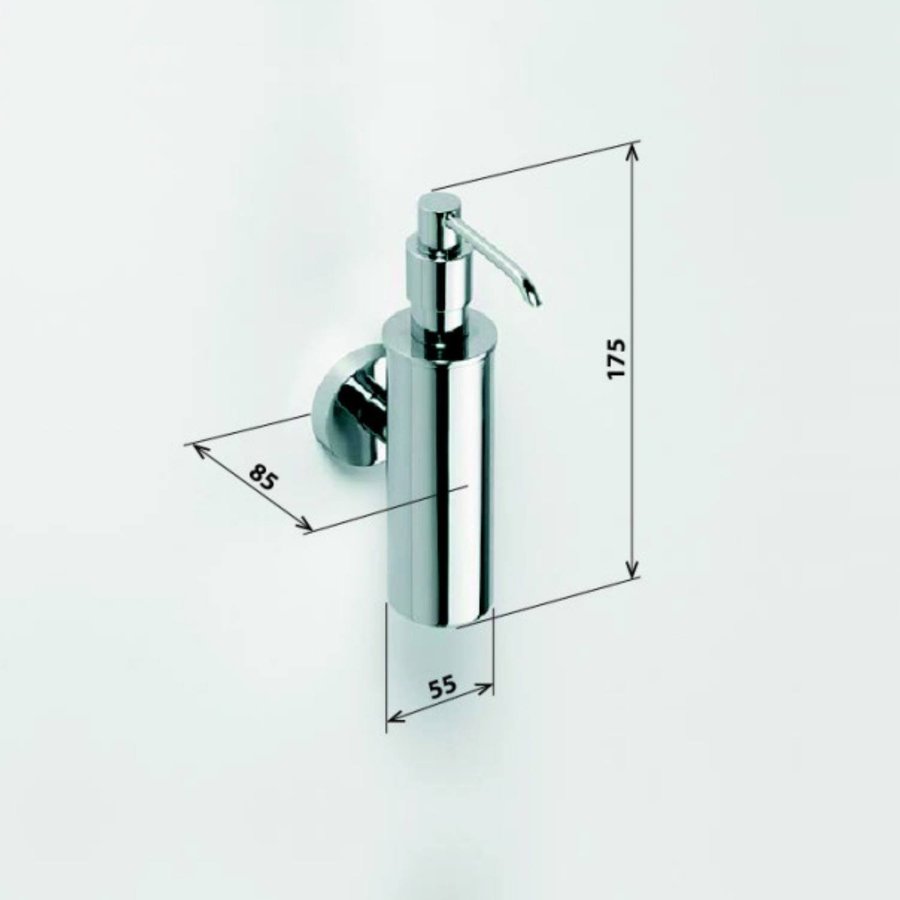 Zeepdispenser Sapho X-Round Hangend 150 ML Chroom