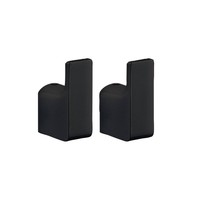 Handdoekhaak 2PCS Sapho Pirenei 2x5.3 cm Mat Zwart