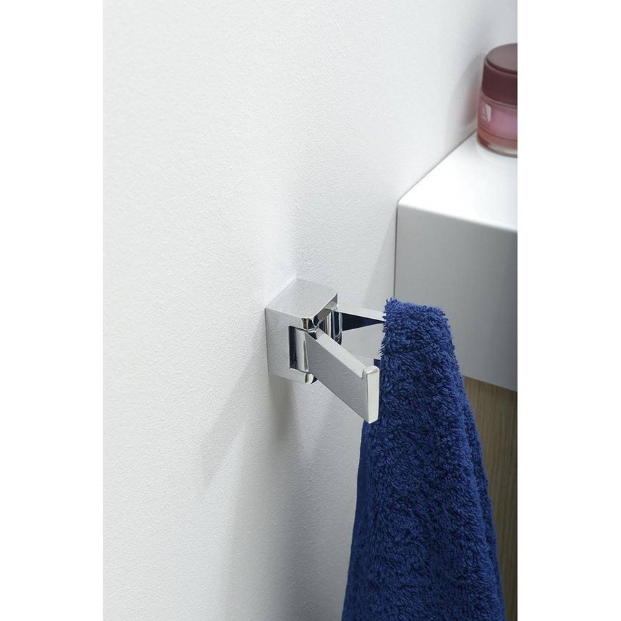 Dubbele Handdoekhaak Sapho Glamour Draaibaar 3.2x4 cm Chroom