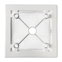 Ventilatierooster Design BWS Ventilatie Vierkant 10cm Gebogen Grafiet Deluxe
