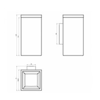 Tandenborstelhouder Sapho Quella Hangend 6x11.9 cm Chroom