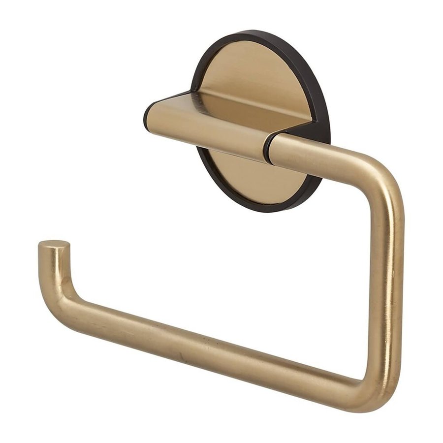 Toiletrolhouder Tiger Tune Messing Geborsteld / Zwart