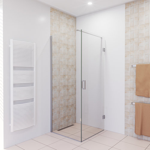 Douchecabine Boss & Wessing Moderna 120x70 cm Anti-Kalk RVS 