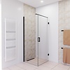 Aqua Splash Douchecabine Boss & Wessing Moderna 120x80 cm Anti-Kalk Mat Zwart