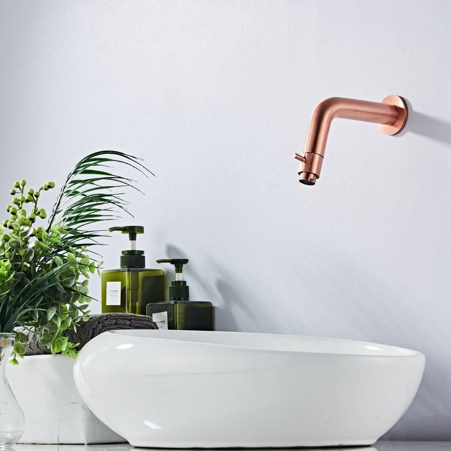Inbouw Fonteinkraan Boss & Wessing Copper Geborsteld Koper