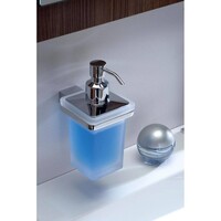 Zeepdispenser Sapho Glamour Hangend 250 ML Chroom / Satijnglas