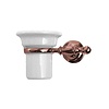 Bekerhouder Sapho Perla Hangend 5.5x15 cm Rose Goud / Wit