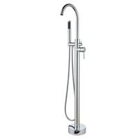 Vrijstaande Badkraan Boss & Wessing met Handdoucheset Messing Chroom