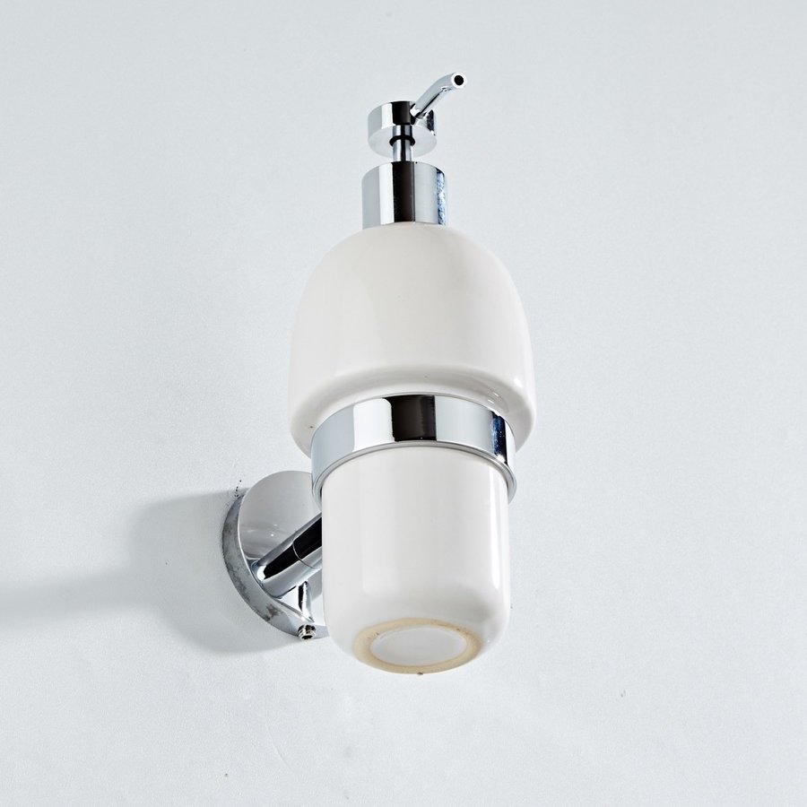 Zeepdispenser Boss & Wessing Talpa Wit Keramiek en Chroom