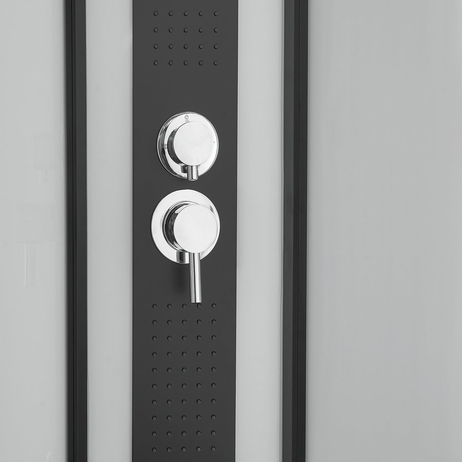 Douchecabine Boss & Wessing Elite 90x90x225 cm Mengkraan Zwart Profiel