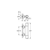 Grohe Douchekraan Precision Trend Thermostatisch Chroom