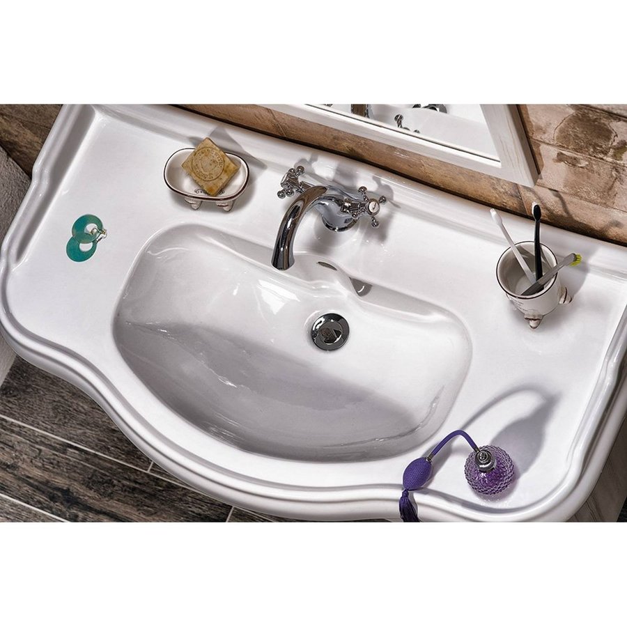 Zeephouder Sapho Amelie Vrijstaand 13.5x8x5.8 cm Keramiek Wit