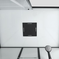 Douchecabine Boss & Wessing Elite 120x80x225 cm Mengkraan Zwart Profiel